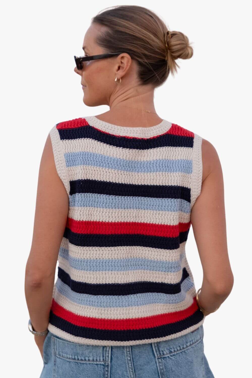 Ceres Life Textured Stripe Knit Tank