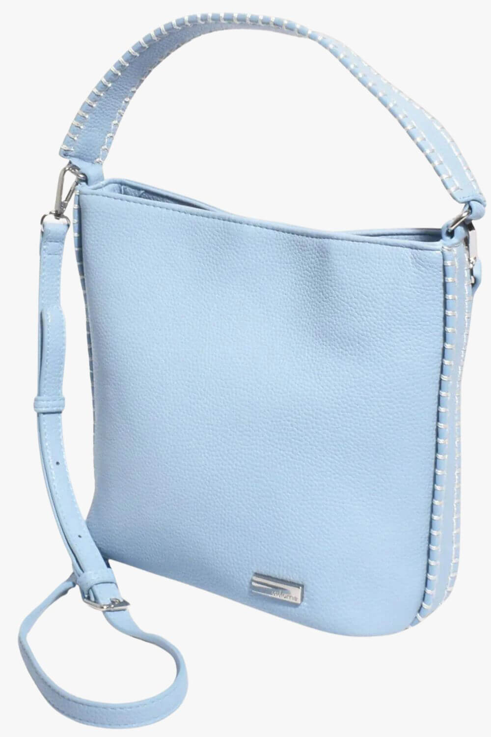 Adorne Stevie Blanket Stitch Bucket Bag