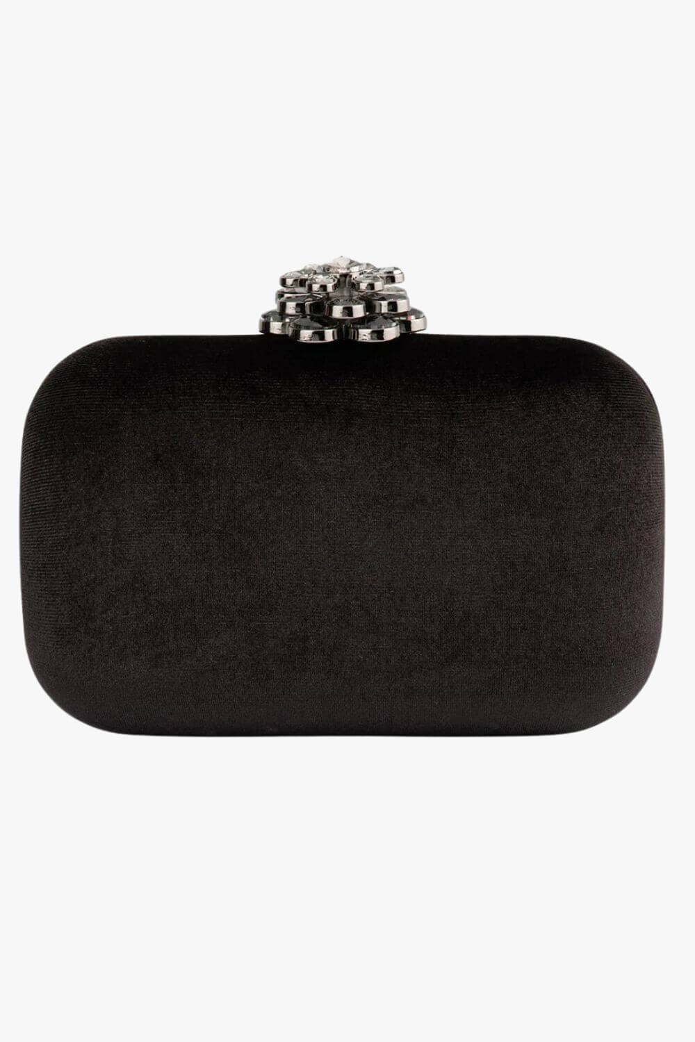 Olga Berg Emilia Velvet Clutch