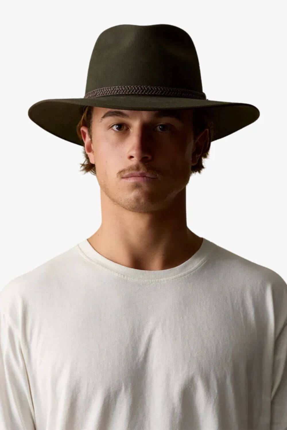 Akubra Tablelands Felt Hat Brown Olive