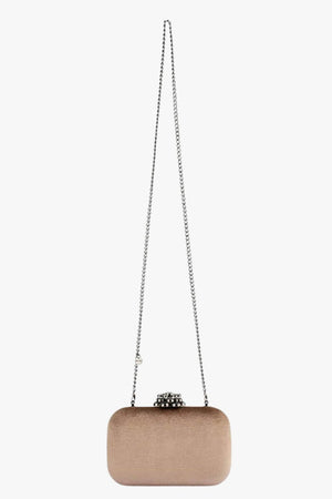 Olga Berg Emilia Velvet Clutch