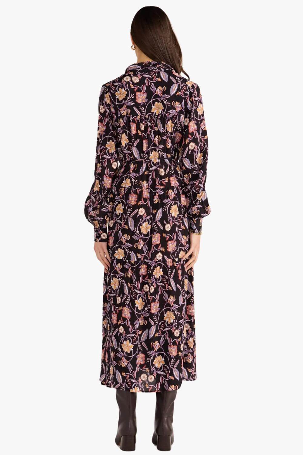 Mink Pink Regal Long Sleeve Midi Dress