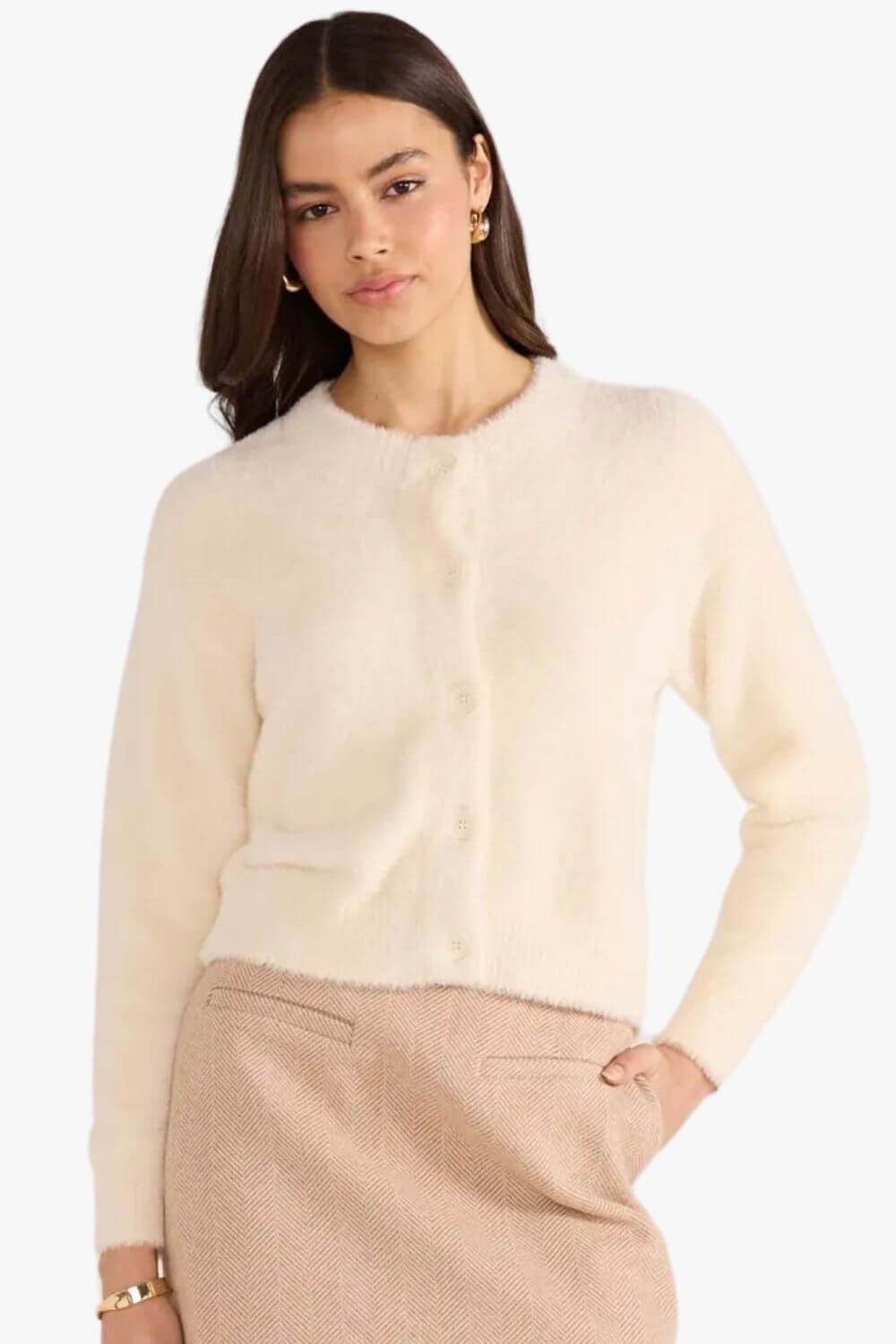 Mink Pink Rowan Fluffy Cardi