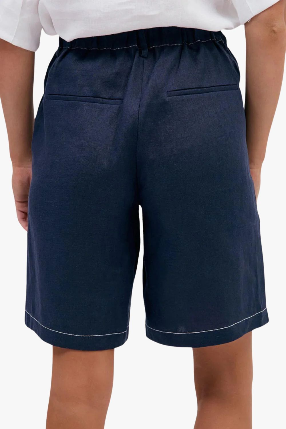 Adorne Heidi Contrast Stitch Bermuda Short