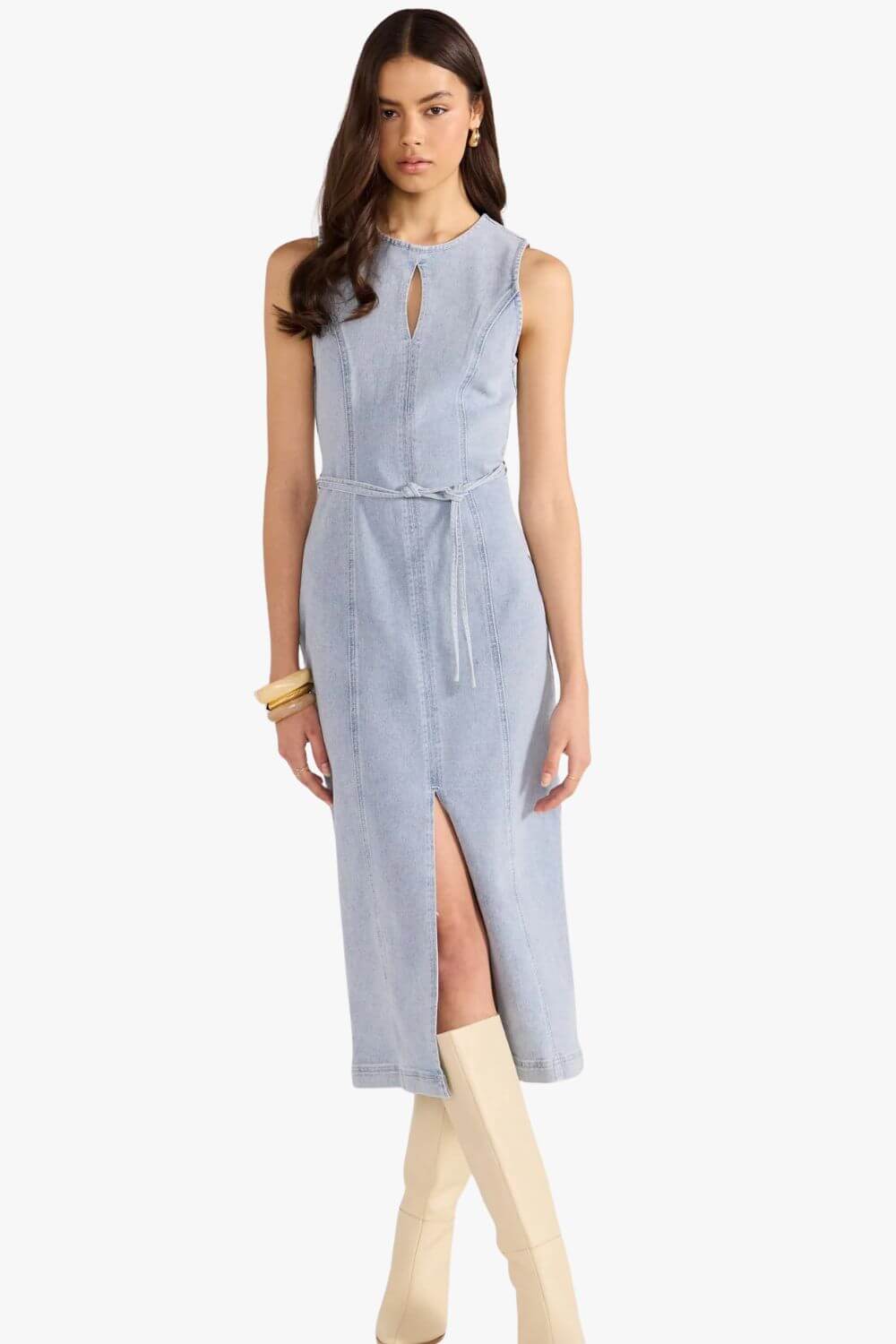 Mink Pink Oliver Denim Midi Dress