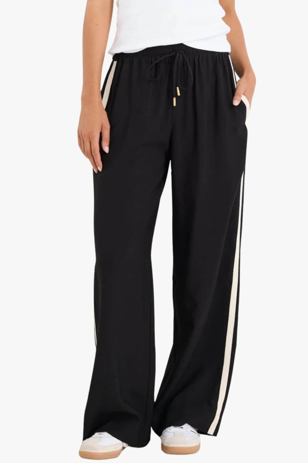 Townie Stripe Side Wide Leg Pants