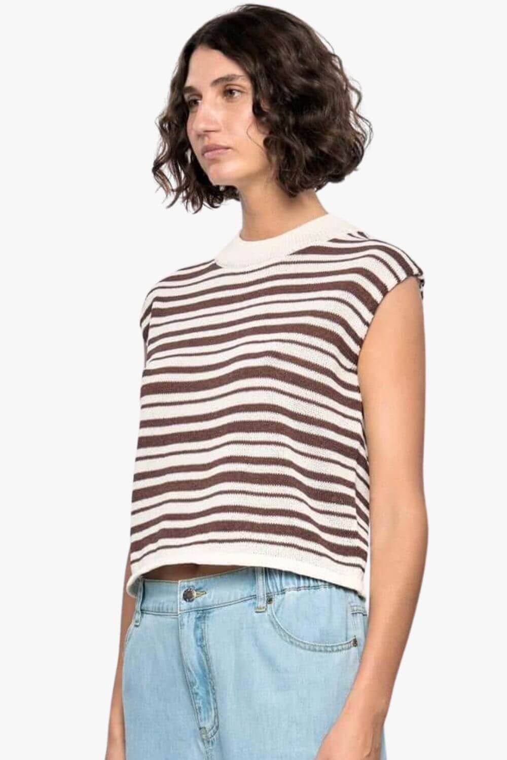 Staple The Label Palmer Stripe Knit Tee