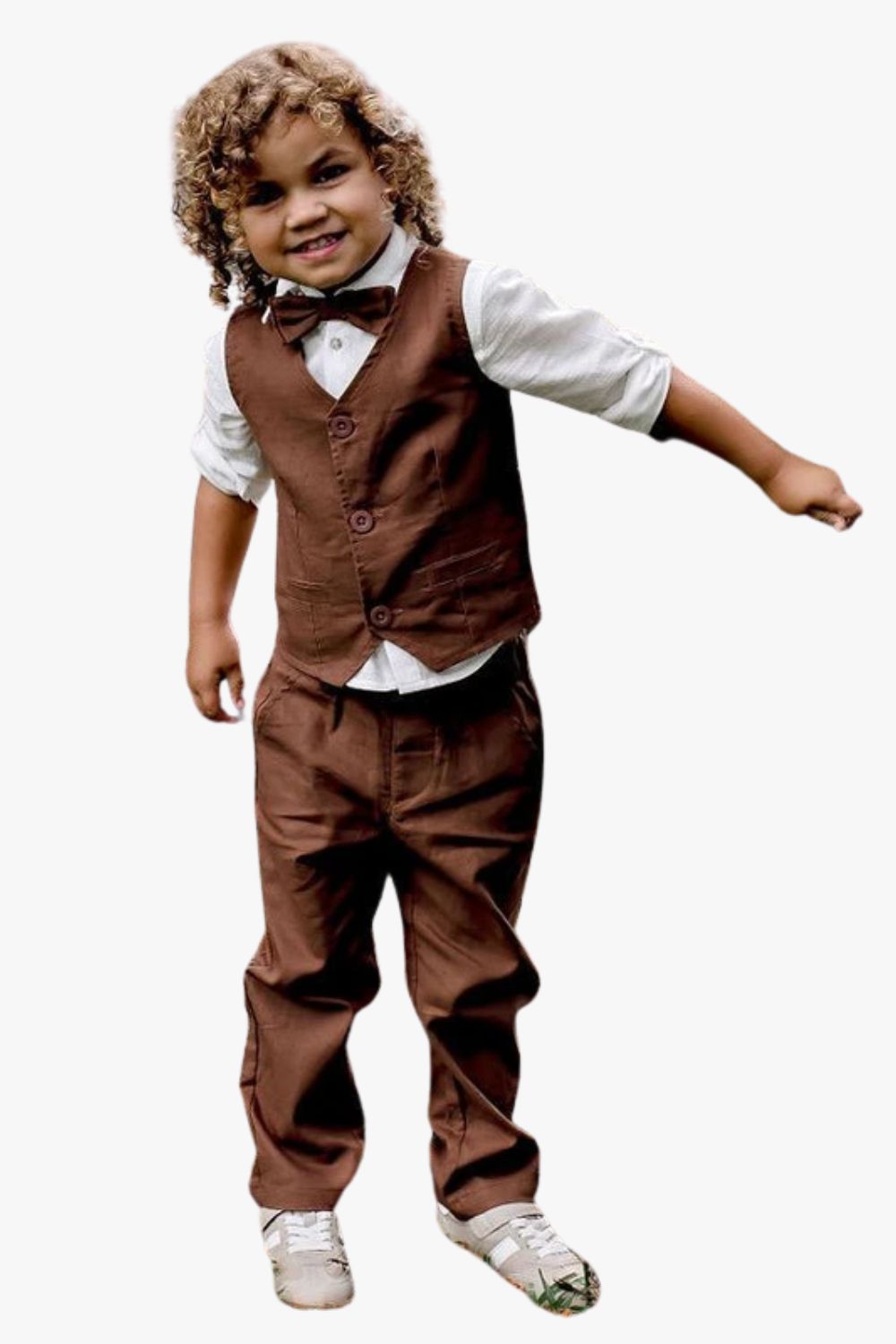 Designer Kidz Finley Linen Bow Tie