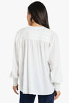 Ivy & Jack Creator Voile Pintuck Long Sleeve Blouse