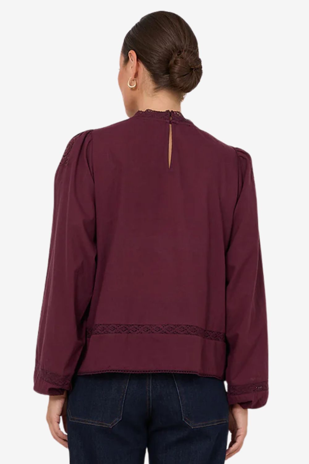 Adorne Lou Cut Out Lace Top