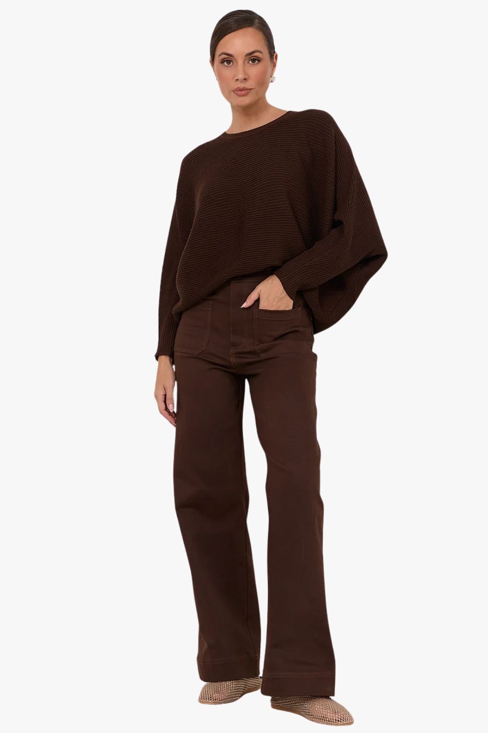 Adorne Lucy Patch Pocket Denim Pant