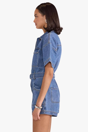 Staple The Label Tate Denim Playsuit