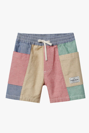Goldie + Ace Patchwork Stripe Noah Pocket Shorts