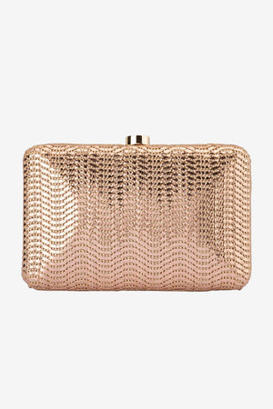 Olga Berg Hannah Textured Clutch
