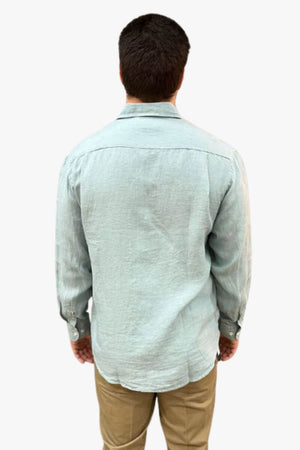Back Bay Linen Check Long Sleeve Shirt