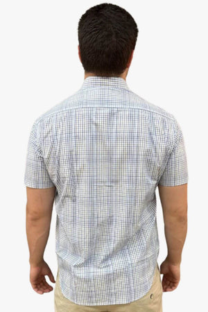 Back Bay Bamboo Poly Micro Check Short Sleeve Shirt