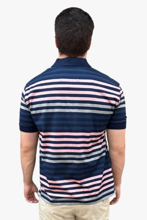 Back Bay Mercerized Cotton Striped Polo