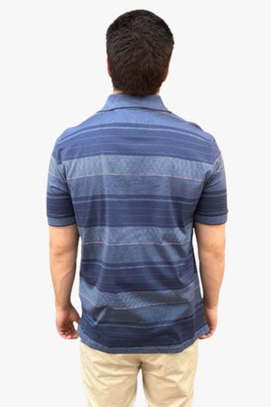Back Bay Mercerized Cotton Striped Polo
