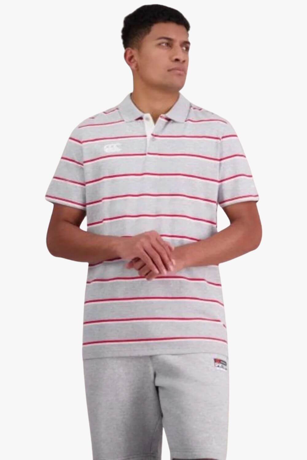 Canterbury Mens Yarn Dye Stripe Polo