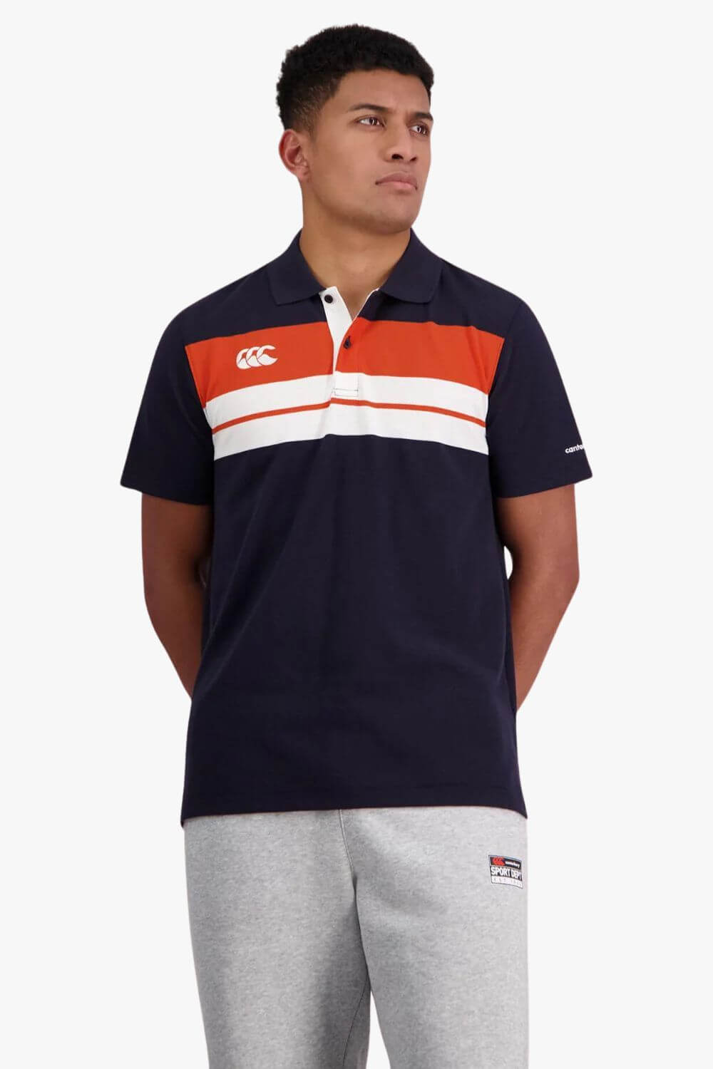 Canterbury Mens Chest Stripe Polo