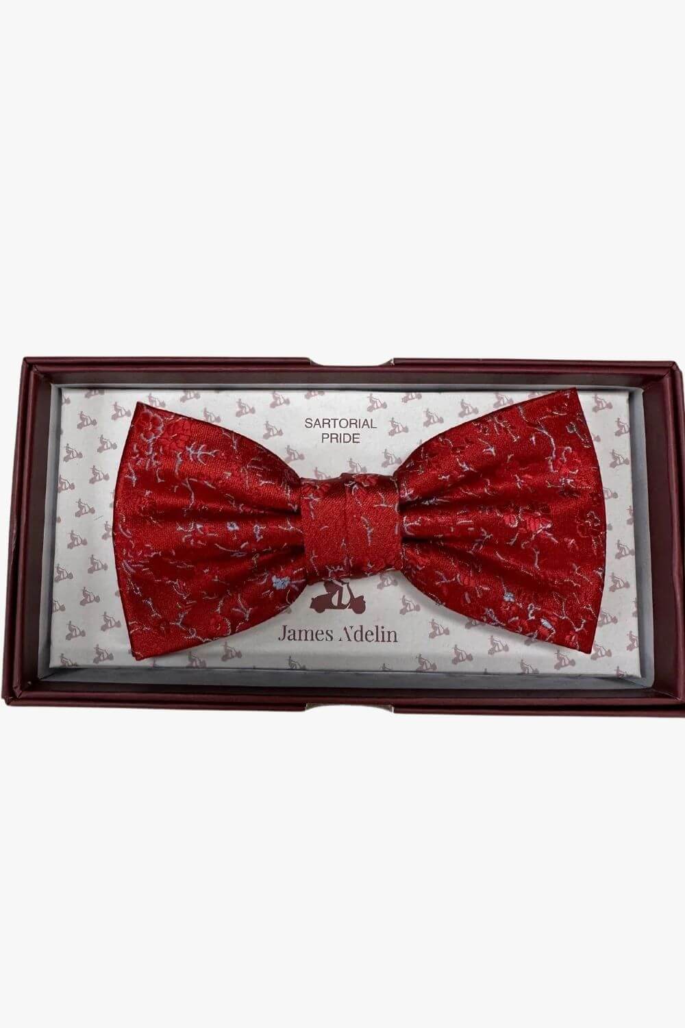 James Adelin Floral Microfibre Bow