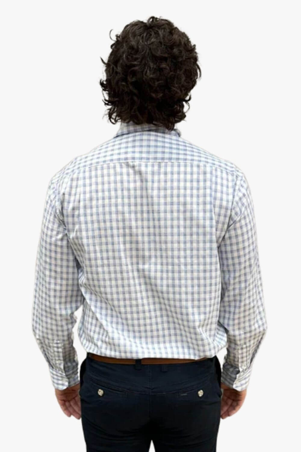 Back Bay Bamboo/Poly Check Long Sleeve Shirt