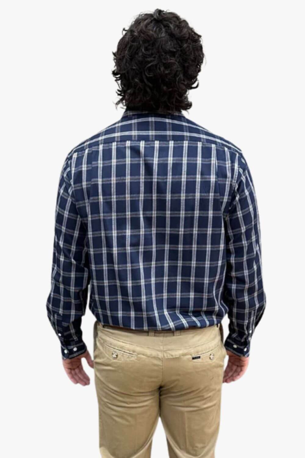 Back Bay Bamboo/Poly Check Long Sleeve Shirt