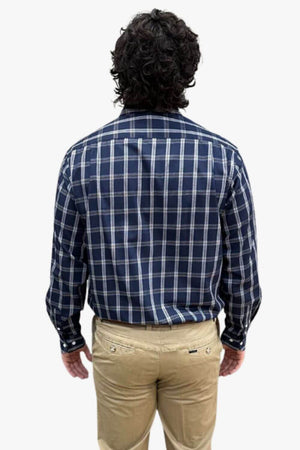 Back Bay Bamboo/Poly Check Long Sleeve Shirt