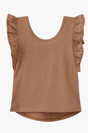 Cracked Soda Lacey Frill Top