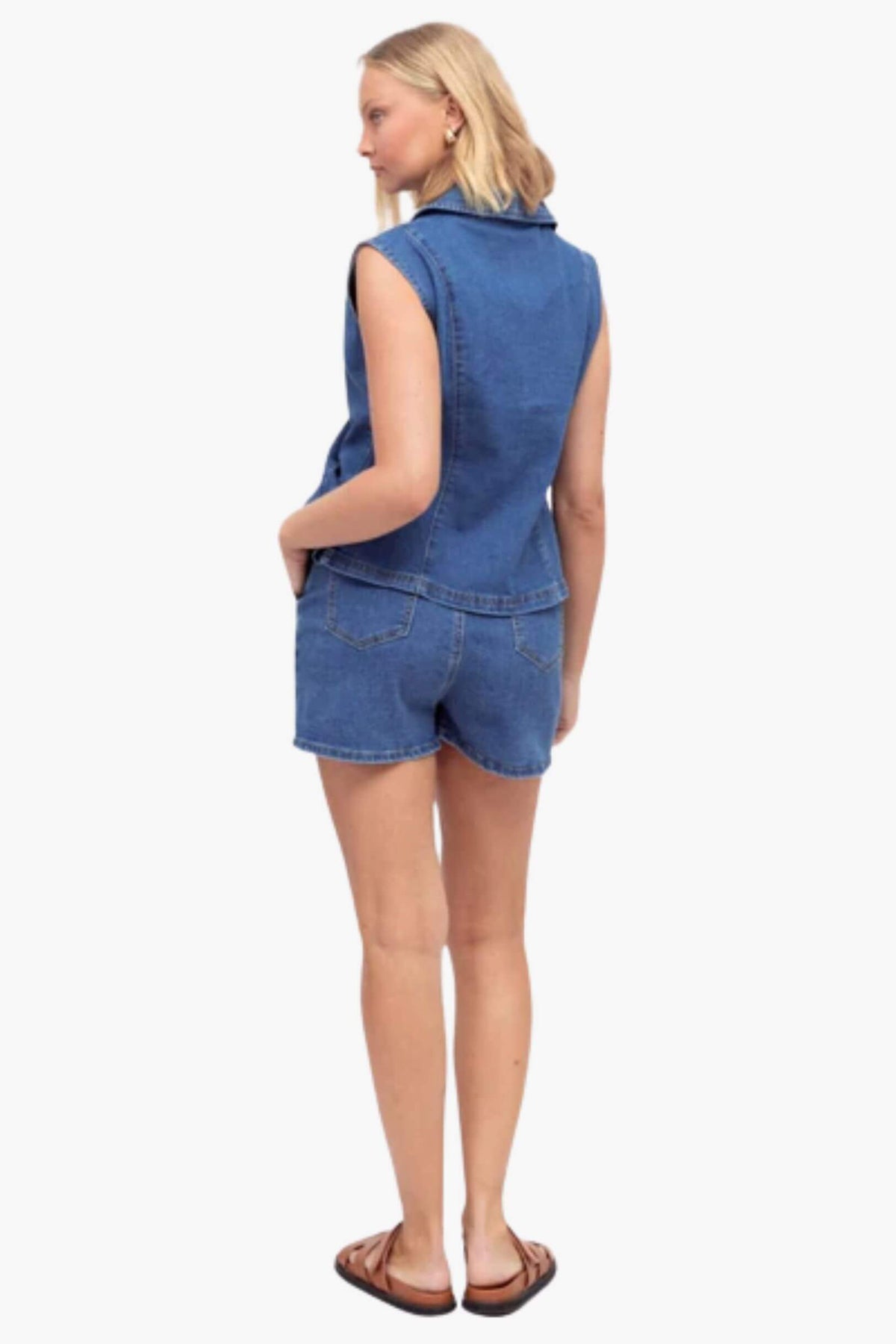 Whitney Denim Top