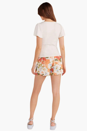 Mink Pink Odette Flutter Sleeve Tee