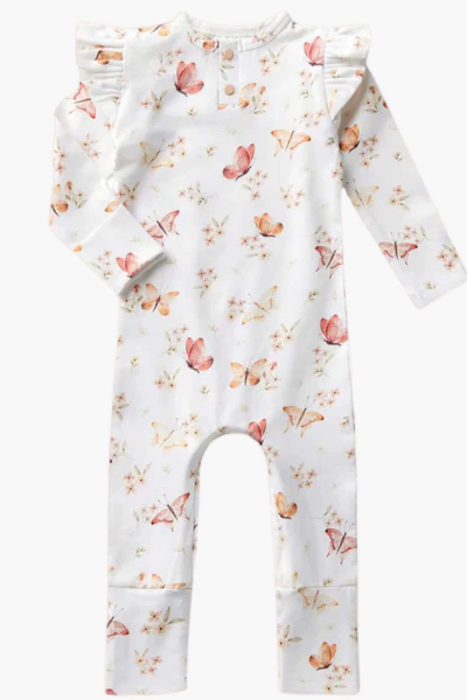 Snuggle Hunny Butterfly Organic Growsuit