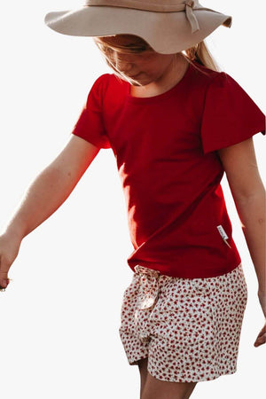 Love Henry Girls Frill Sleeve Top