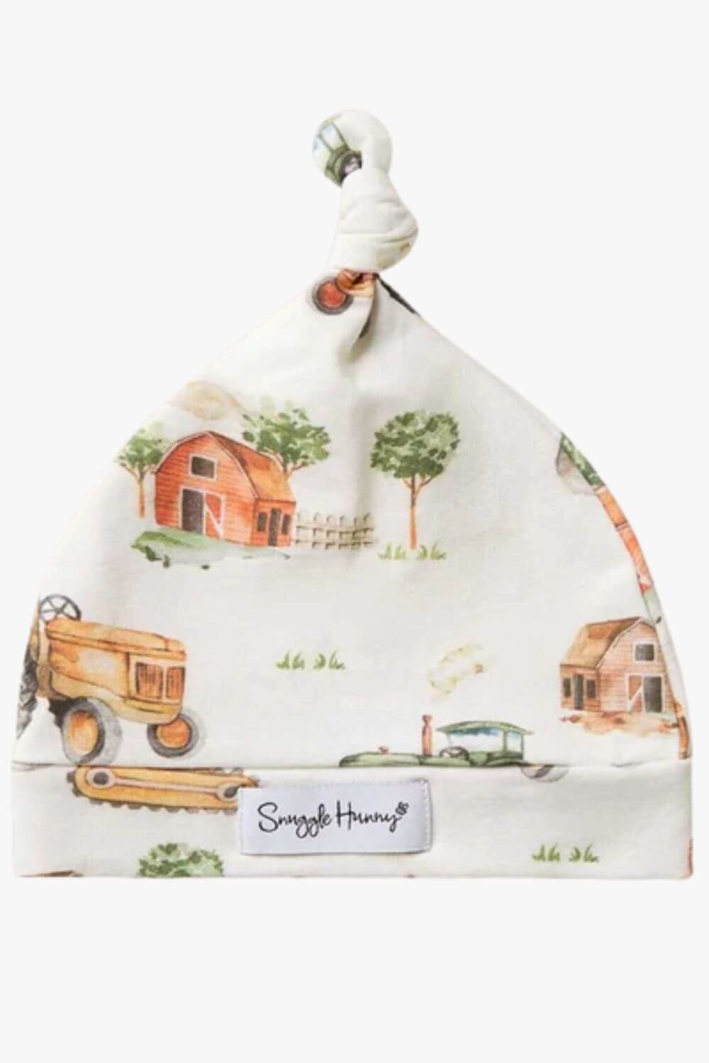 Snuggle Hunny Diggers & Tractors Organic Knotted Beanie