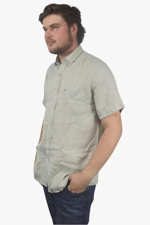 Pilbara Mens Linen Short Sleeve Shirt