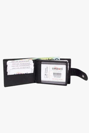 Cenzoni RFID Oil Pull Up Leather Mens Wallet