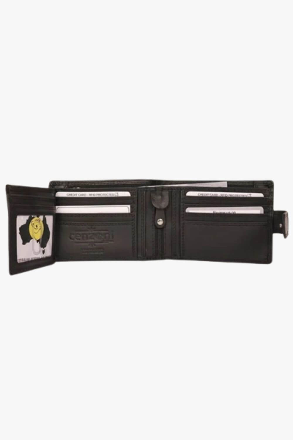 Cenzoni RFID Oil Pull Up Leather Mens Wallet