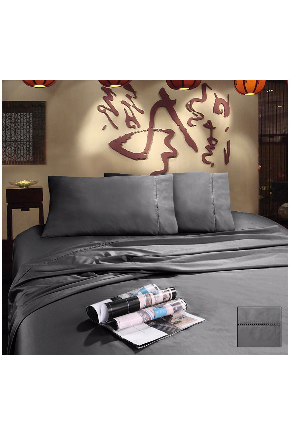 Ramesses Bamboo Cotton Sateen Sheet Set