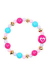 Pink Poppy Fashion Beads Bracelet