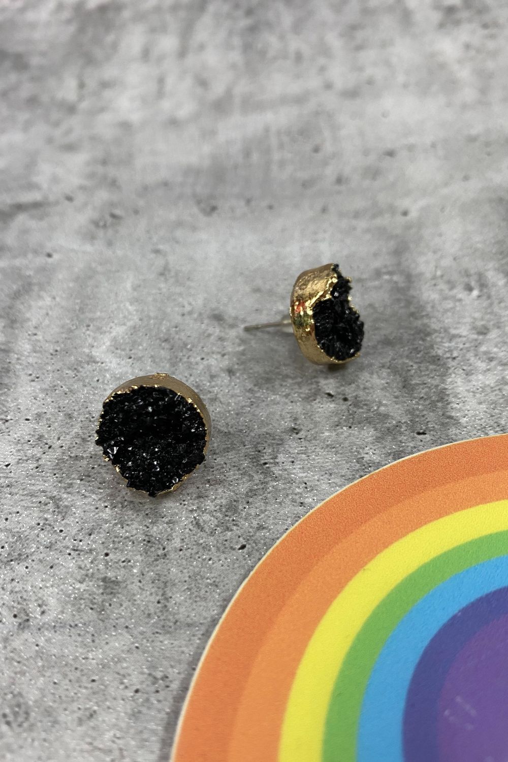 Sunny Hazel Eva Resin Quartz Studs