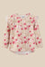 Cracked Soda Carley Floral Print Frill Top