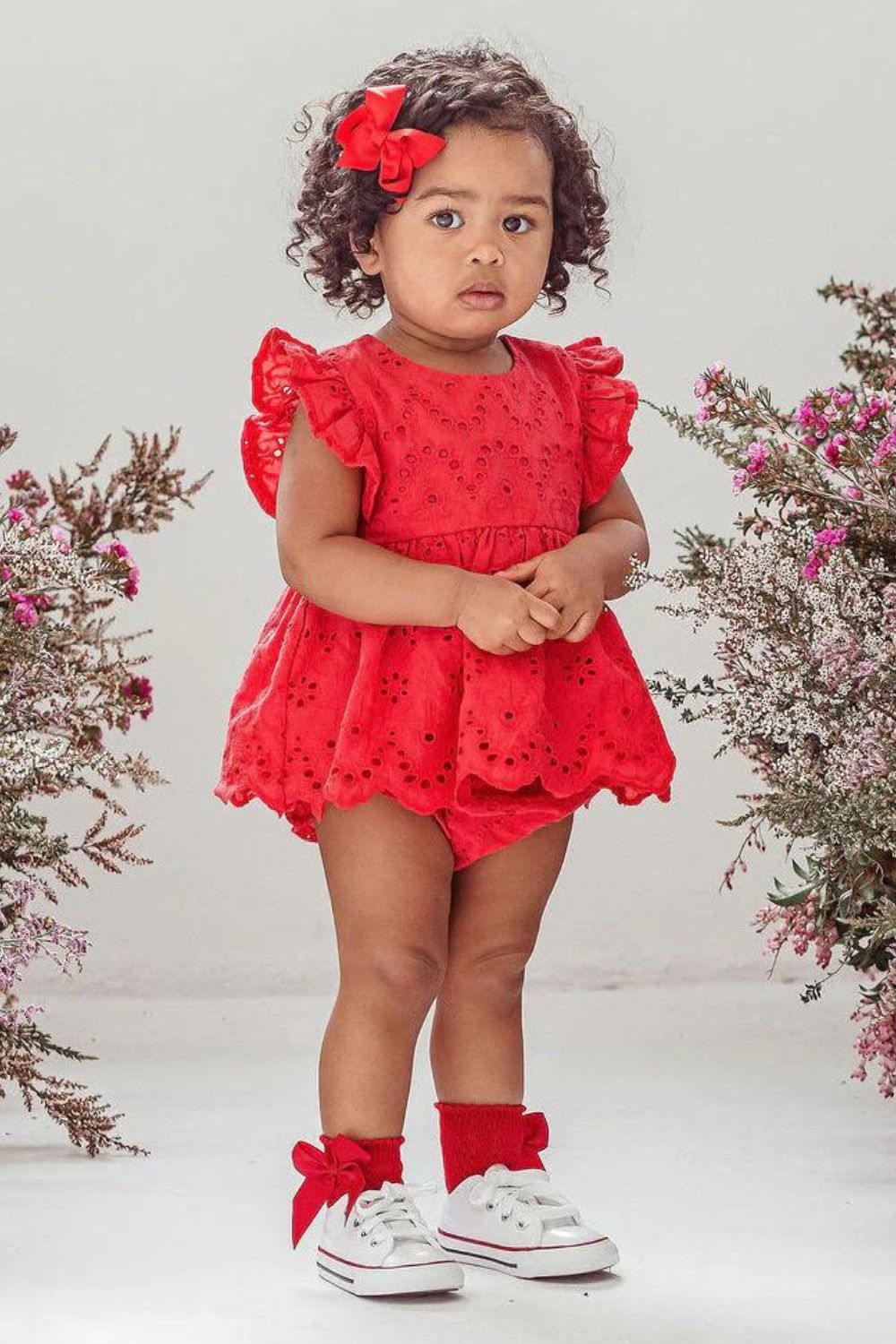 Designer Kidz Suzanne Dress and Bloomer Set