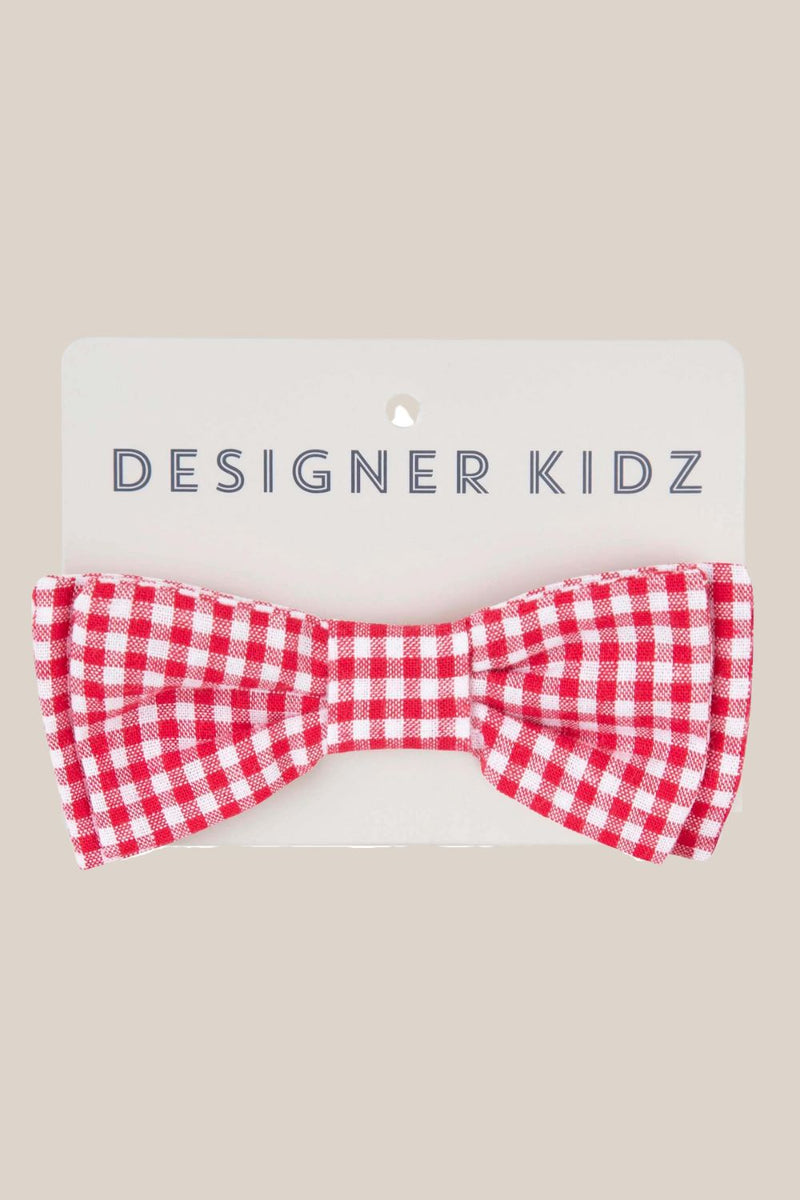 Designer Kidz Jackson Gingham Bow Tie