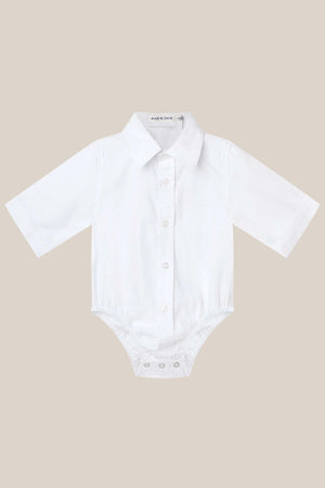 Designer Kidz Jackson Short Sleeve Formal Romper