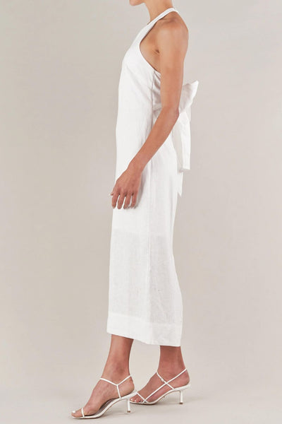 Amelius Santa Cruz Linen Halterneck dress