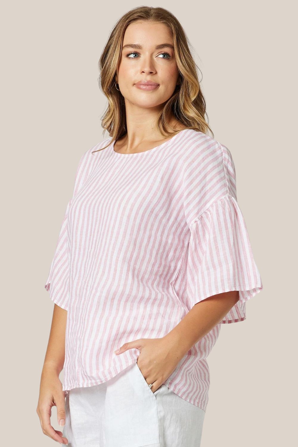 Gordon Smith Bahama Blush Stripe Top