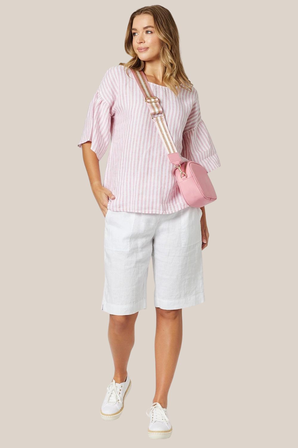 Gordon Smith Bahama Blush Stripe Top
