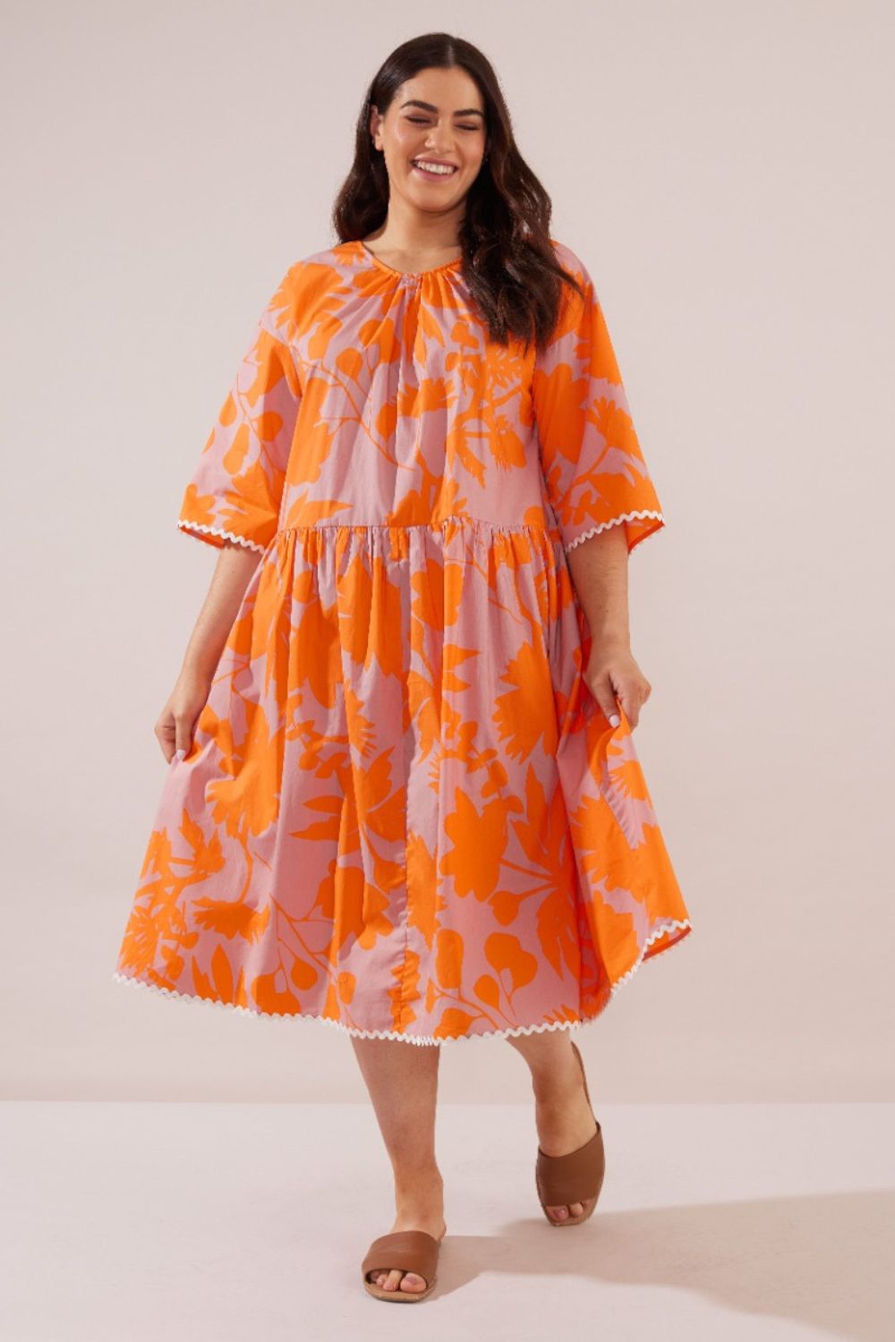 Yarra Trail Silhouette Print Dress