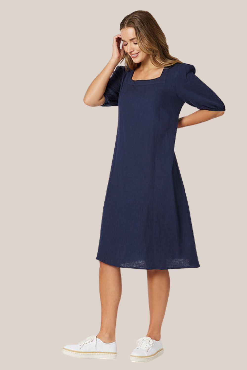 Threadz Square Neck Dress