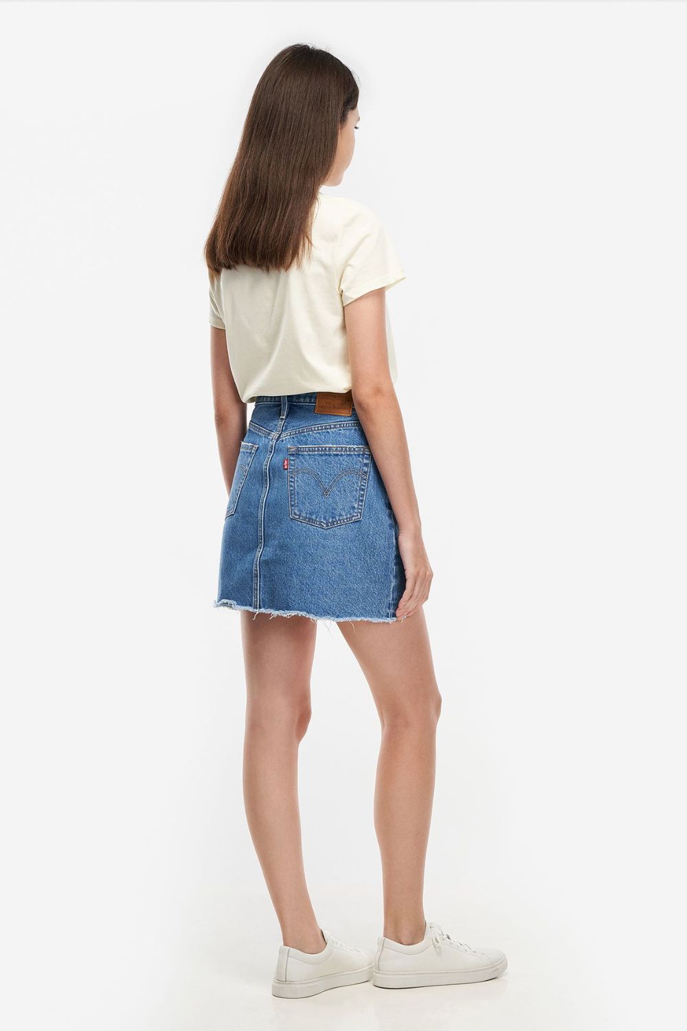 Levi High Rise Denconstructed Buttonfly Skirt